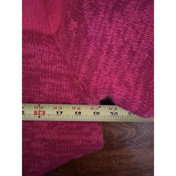 Susan Graver Weekend Ombre Cozycore Barbiecore Knit Pink Red Sweater Top Size S - Picture 5 of 10